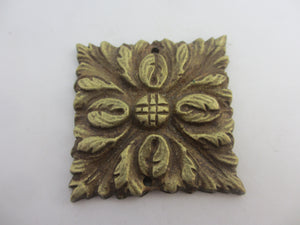 Cast Brass Furniture Mount Detail Antique Victorian c1890