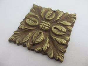 Cast Brass Furniture Mount Detail Antique Victorian c1890