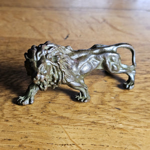 Cast Bronze Lion Figure Antique Victorian
