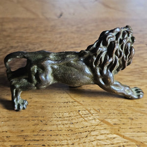 Cast Bronze Lion Figure Antique Victorian
