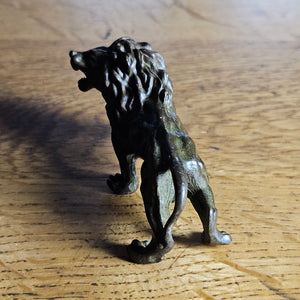 Cast Bronze Lion Figure Antique Victorian