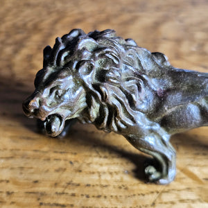 Cast Bronze Lion Figure Antique Victorian