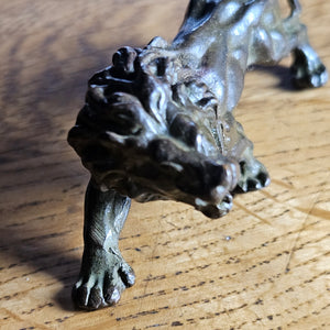 Cast Bronze Lion Figure Antique Victorian