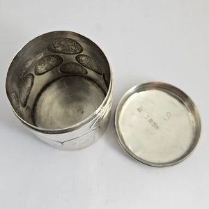 English Sterling Silver Coin Set Counter Box Antique Victorian
