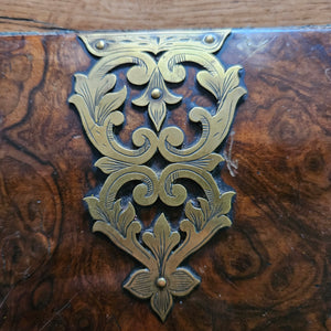 Coromandel Wood Gilded Brass Strapping Book Blotter Antique Victorian c1880