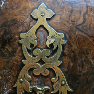 Coromandel Wood Gilded Brass Strapping Book Blotter Antique Victorian c1880