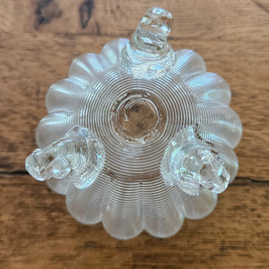 Cut Glass Sterling Silver Top Match Striker or Salt Antique Victorian