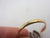 Old Cut Diamond Lucky Horseshoe 18k Gold Ring Antique Victorian c1880 Size UK Q+