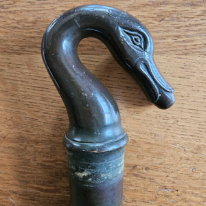French Bronze Duck, Swan or Bird faucet / tap Handle Antique 19th Century