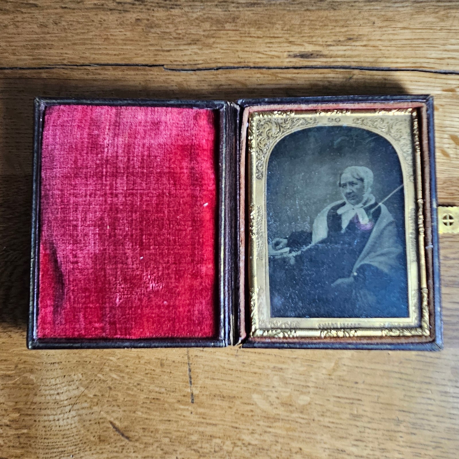 Early Cased Daguerrotype Photograph Photo of a Lady Antique Victorian c1860