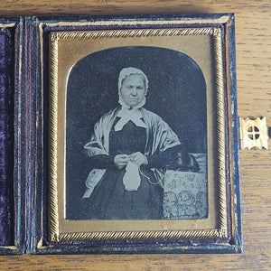 Early Cased Daguerrotype Photograph Photo of a Lady Antique Victorian c1860