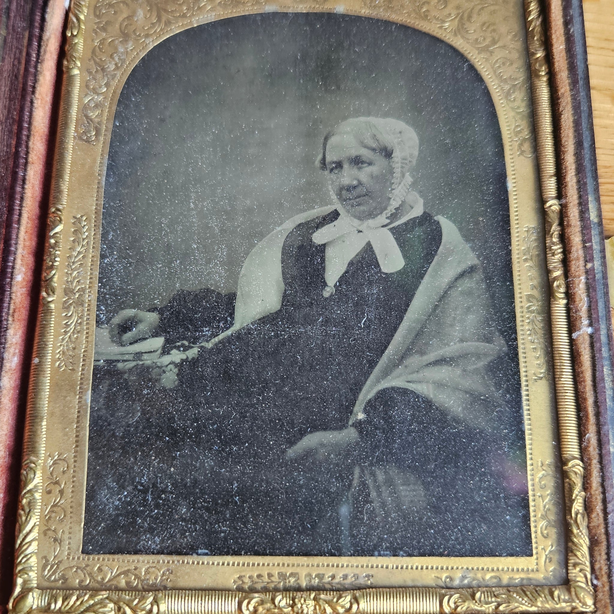 Early Cased Daguerrotype Photograph Photo of a Lady Antique Victorian c1860