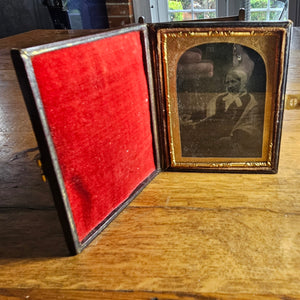 Early Cased Daguerrotype Photograph Photo of a Lady Antique Victorian c1860