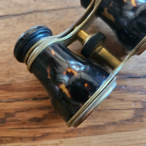 Faux Tortoiseshell Opera Glasses Antique Edwardian c1910