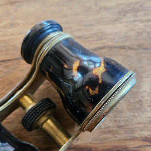 Faux Tortoiseshell Opera Glasses Antique Edwardian c1910