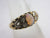 Fiery Opal and Diamond 18k Gold Ring Antique Victorian c1880 Size UK M+