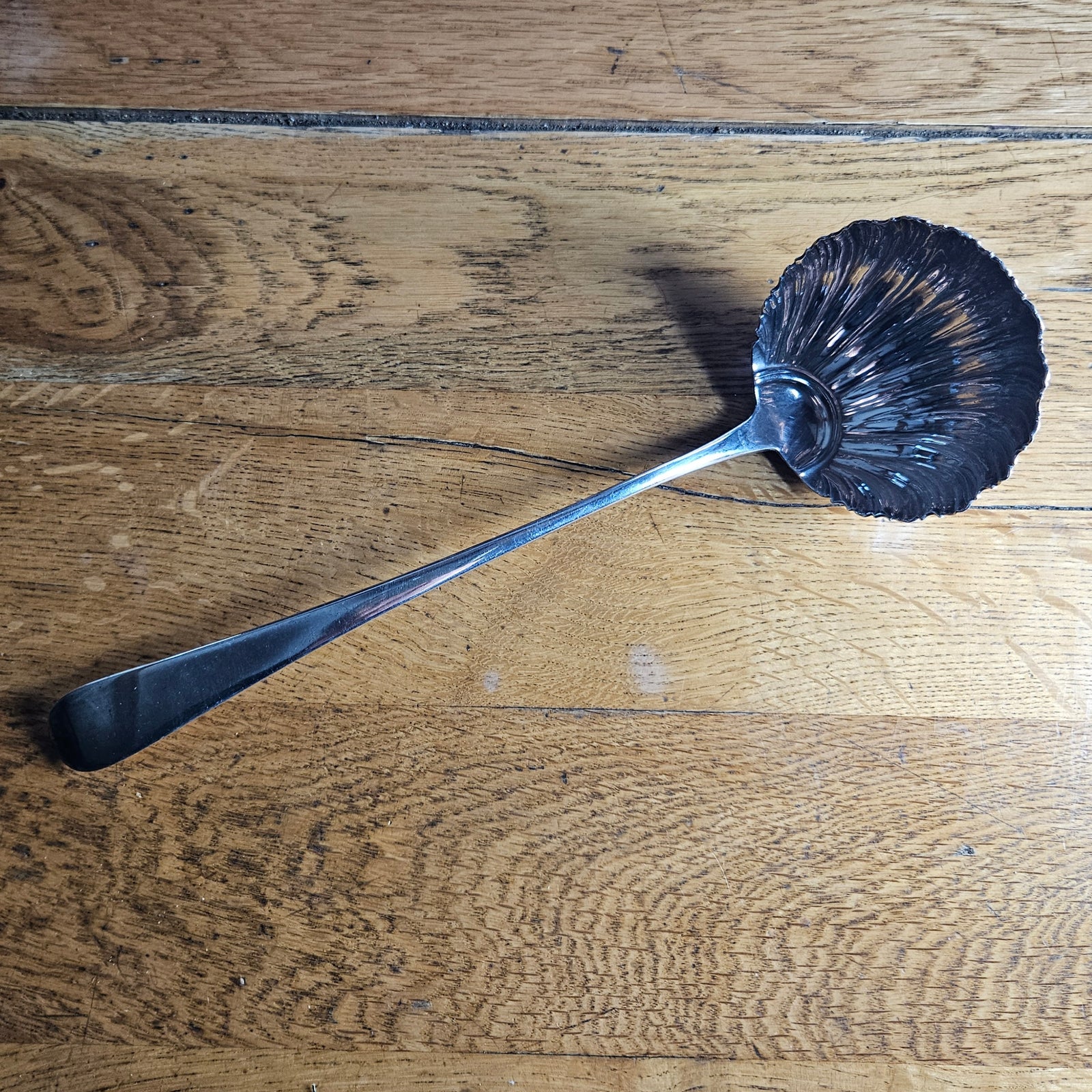 English Sterling Silver Fluted Ladle by Samuel White Antique Georgian 1783