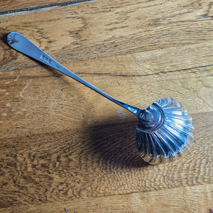 English Sterling Silver Fluted Ladle by Samuel White Antique Georgian 1783