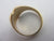 Heart 18k Gold Signet Ring Size UK N+ Antique Victorian 1898