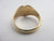 Heart 18k Gold Signet Ring Size UK N+ Antique Victorian 1898