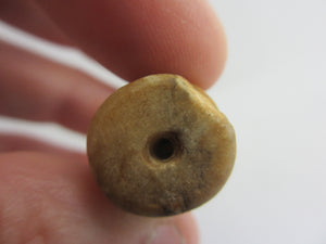 Hunting Scene Agate Roller Seal Bead Antique