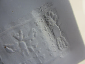 Hunting Scene Agate Roller Seal Bead Antique