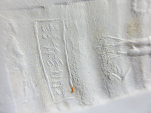 Hunting Scene Marble or Serpentine Roller Seal Bead Antique