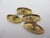 Ivy Leaf 9k Gold Cufflinks Antique Edwardian 1904