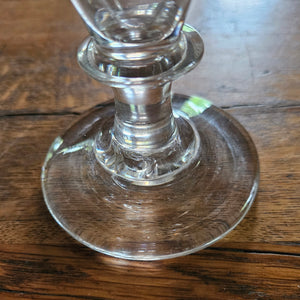 Knot Stem Port Drinking Glass Antique Georgian c1820