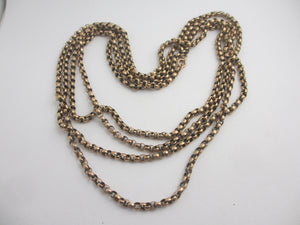 Long Guard Chain Necklace 164cm / 64.5" Antique Victorian c1880