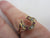 Lucky Horseshoe 18k Gold Ring Antique Victorian c1880 UK Size S