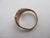 Monogram Initials Chester 9k Rose Gold Signet Ring Size UK P Antique Edwardian