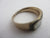 Braided Mourning Hair Enamel 9k Gold Ring Antique Georgian c1820