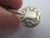 Napkin Clip in English Sterling Silver Antique Victorian 1900