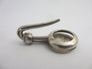 Napkin Clip in English Sterling Silver Antique Victorian 1900