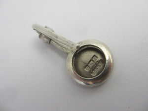Napkin Clip in English Sterling Silver Antique Victorian 1900