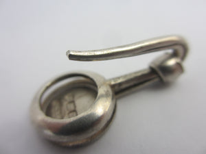 Napkin Clip in English Sterling Silver Antique Victorian 1900