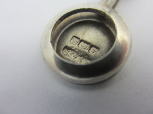 Napkin Clip in English Sterling Silver Antique Victorian 1900
