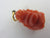 Natural Coral Buddha Pendant or Charm Antique Victorian c1900