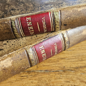 Pair of Spanish Hardback Books "Enrida" Volume 1 & 2 Antique Victorian c1890