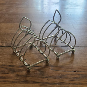 Pair of Breakfast Sterling Silver Toast Racks by William Hutton & Sons Ltd Antique Edwardian 1902
