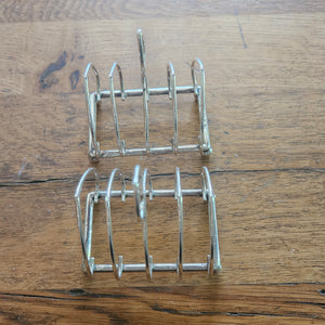 Pair of Breakfast Sterling Silver Toast Racks by William Hutton & Sons Ltd Antique Edwardian 1902