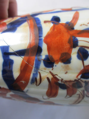 Pair of Japanese Imari Vases Antique c1890