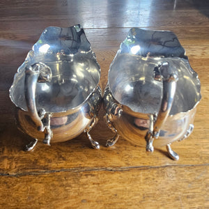Chester Hallmark English Sterling Silver Pair of Serving Sauce Boats Dishes by Henry Matthews Antique Victorian