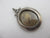 Double Locket Paste in Sterling Silver 9k Gold Rim Pendant Antique Victorian c1890