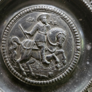 Early Stuart Period Pewter Wall Plate Antique c1620