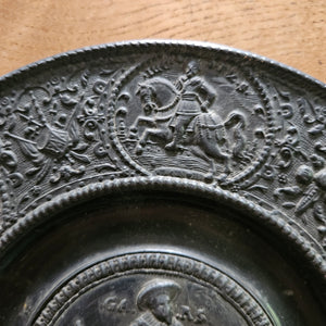 Early Stuart Period Pewter Wall Plate Antique c1620