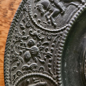 Early Stuart Period Pewter Wall Plate Antique c1620