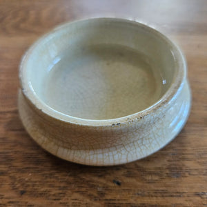 Pottery Pot Lid Cherry Toothpaste Antique Victorian c1890