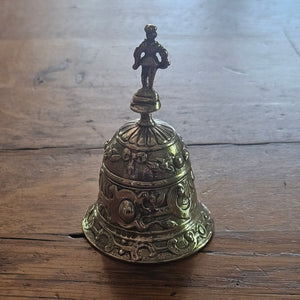 Ringing Hand Bell by Elly Isaac Miller in English Sterling Silver Antique Victorian 1881